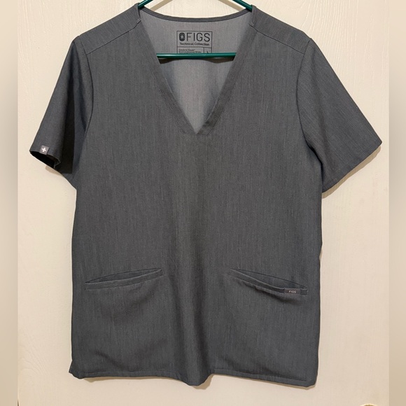 Figs Scrub Set Graphite Kade Cargo Pant Size L Tall Casma 3 Pocket Top Size L - Picture 7 of 12